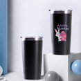 thumbnail image 4 of 20oz Powder Coated Easter Tumbler with Telescopic Straw, Insulated Travel Mug, [Easter Theme] Print, 4 of 6