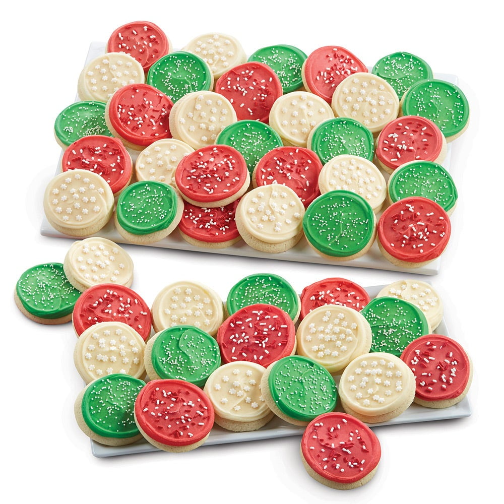 Cheryl's Cookies Holiday Colors Christmas Cookie Gift Set (24 frosted