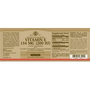 Solgar Vitamin E Complex 200 IU - 100 Softgels