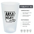 Silipint State Pint Glasses 16oz 2 Pack Arkansas Icicle Silicone