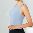thumbnail image 6 of Seamless High Elasticity Ribbed Sports Top for Women with Integrated Chest Cushion, 6 of 9