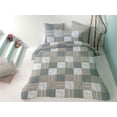 thumbnail image 2 of 100% Turkish Cotton Gray Patchwork Twin Duvet Cover Set, 2 of 4