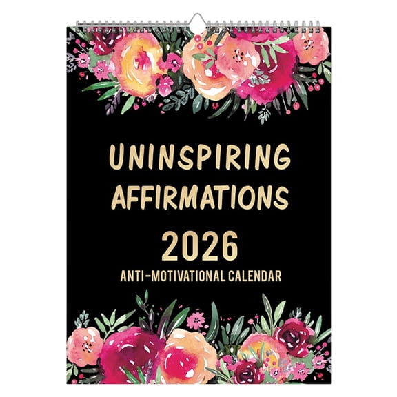 Gnwei 2026 Fun Flower Calendar | 11.3x8.3 inchs 2026 Calendar, Hang with Ease, Funny Home Office Wall Calendar - Funny Monthly Calendar Gift for for Working Women
