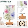 thumbnail image 3 of Butterflies Flowers Leaves Table Lamp USB Bedside Desk Nightstand Lamp Printed Gifts Small Lamp Wood Base for Bedroom Living Room Kids Room College Dorm, 3 of 7