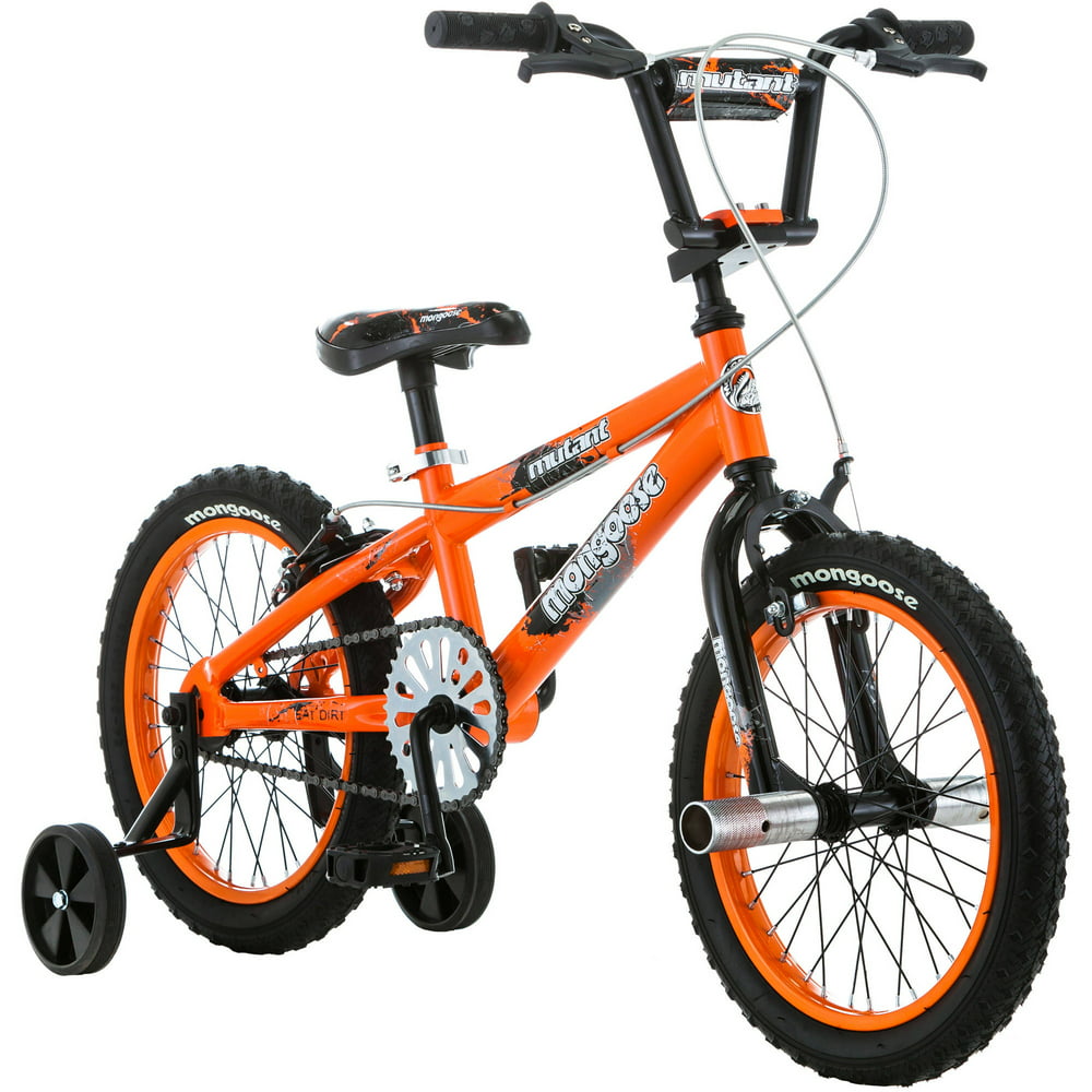 16" Mongoose Mutant Boys' Bike, Orange