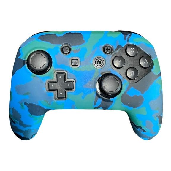 JenDore Nintendo Switch Pro Controller Black & White Paisley Silicone Cover Shell