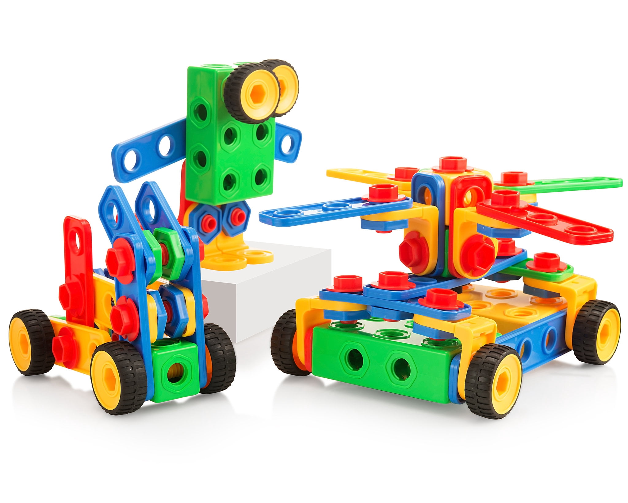 Building Blocks 100 Set - Building Toys Gift for Boys & Girls - STEM Educational Fun Toy Set, Ages 3 Years and Up - Original - By Play22