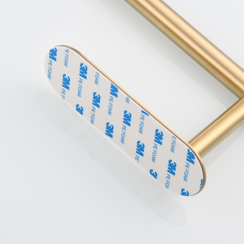 Lowestbest Stainless Steel Towel Holder, Adhesive Lengthen Toilet Paper Holder for 2 Roll Papers, Brushed Gold Lowestbest Stainless Steel Towel Holder, Adhesive Lengthen Toilet Paper Holder for 2 Roll Papers, Brushed Gold