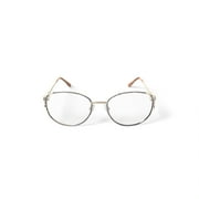 Sophia Loren Womens M48 Round Prescription Eyeglasses with Case, Beige