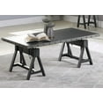 thumbnail image 4 of Benzara BM196801 Industrial Metal Coffee Table with Adjustable Height & Nailhead Accents, Black - 18 x 48 x 24 in., 4 of 4