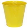thumbnail image 6 of Sunnydaze Indoor/Outdoor Organizational and Decorative Galvanized Steel Bucket or Planter with Imprinted Hexagon Pattern - Yellow - 4pk, 6 of 8