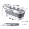 thumbnail image 2 of Multifunctional Fold Basin For Mop Fold Basin plify Cleaning Routine Wide Applications Collapsible Mops Bucket Space-saving, 2 of 9