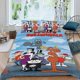thumbnail image 2 of El Show de Rocky y Bullwinkle Conjunto de sábanas temático, trío de piezas, cómodo y amigable con la piel, diseño único, regalo de decoración para el hogar para familiares, amigos y fans,173cm *218cm, 2 of 6