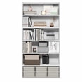 thumbnail image 4 of Furinno PASIR 6-Tier Open Storage Bookcase 9.4x31.5x63 White, 4 of 5