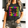thumbnail image 3 of Panthers Sports Fan Shirt for Women and Teens Colorful Girly School Mascot T-Shirt Dark Gray Heather Shirt Adult Small, 3 of 4