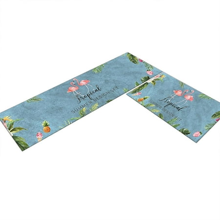 

Naioewe Nursery Rugs Kitchen Rugs & Mats [2 Pieces] Super Absorbent Microfiber Kitchen Mats Non~Slip Machine Washable Running Rugs For Floor Kitchen Bathroom Sink Office Laundry