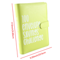 thumbnail image 4 of Carpeta de DesafíO de 100 Sobres, Carpeta de DesafíOs de Ahorro, Carpeta de Presupuesto, Manera FáCil y Divertida de Ahorrar Dinero (Verde), 4 of 5