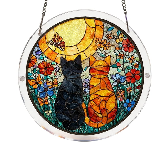 Tong Acrylic Puzzle Style Colored Glass Style Hanging Featuring Unique Irregular Shapes As Home Art Which Can Be Installed On Windows