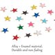 thumbnail image 4 of 45 colgantes de estrella en 9 colores, pequeños dijes de esmalte para collares, pulseras, pendientes y creación de bisutería., 4 of 8