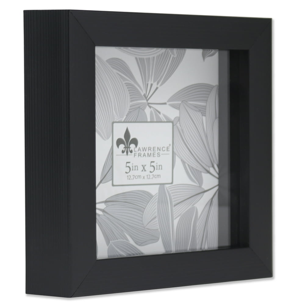 Lawrence Frames 5 x 5 Black Shadow Box Frame Picture Frame Walmart