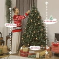 thumbnail image 3 of HOMCOM 6ft Frosted Christmas Tree with Dual Colour, Full Spruce Xmas Tree, 3 of 10