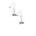 thumbnail image 3 of Delight Jewelry Silvertone Text Chat - gr8 - Great - Silver tone Infinity French Earrings, 3 of 4