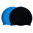 thumbnail image 1 of 2 Pieces Adult Silicone Swim Cap Waterproof Swimming Hat Durable Non-Slip Elastic Swimming Cap, 1 of 6