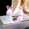 thumbnail image 4 of KAKOWELY piezas de decoraciones para tartas de San Valentín, estatuas de conejo de escritorio, decoraciones de conejito de Pascua, suministros para tartas, 4 of 4