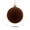 Chocolate Brown, variant on COM1950s Flocked Christmas Ball Ornaments, Shatterproof Velvet Tree Decorations with Hanging String for Holiday Party and Home Display