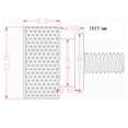 thumbnail image 3 of Unique Bargains Computer PC Case Shoulder Type Knurled Thumb Screw Silver Tone M4x10mm 10pcs, 3 of 3