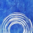 thumbnail image 2 of Aesthete 12x12 Black Ornate Wood Framed with Double Matting Museum Art Print Titled - Blue Artsy Cirlces Three, 2 of 4