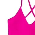 thumbnail image 6 of Uaswgudfs Women's Form-Fitting One-Piece Swimsuit with Crossover Strap Details and Unique Side Cutouts for a Stylish Beach or Pool Day Hot Pink M, 6 of 9