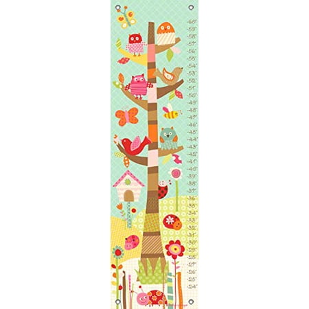 Oopsy Daisy Growth Charts Pretty Tree by Lesley Grainger, 12 by 42-Inch ...
