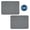 Black, variant on SELIBRE 2 Pack Kitchen Sink Mat, PVC Sink Protector for Stainless Steel & Ceramic Sinks, Non-Slip Quick-Dry Dish Drying Mat with Drain Holes, 15.7"x11.8", Gray