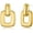 Gold-2, variant on Gold Brushed Drop Earrings for Women Large Statement Geometric Square Vintage Gold Dangle Earrings for Party Weeding