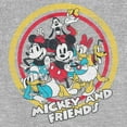 thumbnail image 2 of Toddler's Mickey & Friends Retro Squad Graphic Tee Athletic Heather 3T, 2 of 3