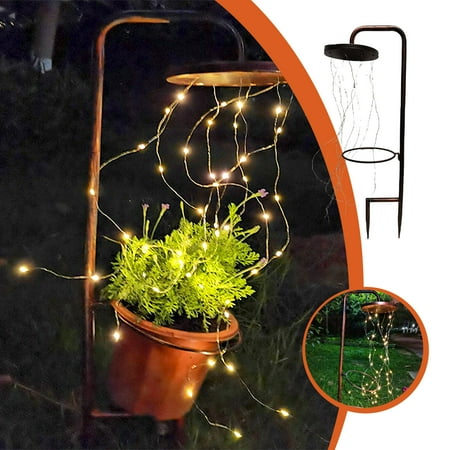 

Qepwscx Star-Shower Garden Art Light Decoration Garden Stake Lights Waterfall-Lamp Decor Clearance
