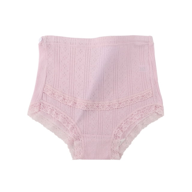 Puntoco Ropa interior para mujer, bragas, ropa interior de maternidad de algodón sólido de talla grande para mujer