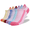 Multicolor-C, variant on Womens Athletic Running Cotton Socks, Thick Cushioned Anti-blister Wicking Ankle Socks 6 Pairs