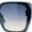 Green - Beige Smoke, variant on Womens Retro Trendy Large Rectangular Butterfly 90s Fashion Plastic Sunglasses All Black