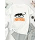 thumbnail image 2 of Creative English Leopard Pattern Print Women'S Fashionable Round Neck Short Sleeve, Simple Casual Sports T-Shirt, Comfortable Summer Top for Women During Holidays., 2 of 6