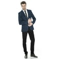 thumbnail image 3 of Elina fashion Men's Formal Blazer Jacket Comfort Stretch Suit Jacket, 3 of 8