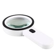 thumbnail image 5 of Lupa de lectura con 12 luces LED, lente de doble cristal con aumento de 30x. Para leer fácilmente monedas, sellos, tarjetas. Ideal en caso de degeneración macular. TUNC Sencillez, 5 of 5