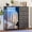 Black, variant on QinaQin 49.2-Inch Wide Dressing Table with Coat Rack and Led Light, 6-Drawer Wardrobe with Charging Station, Tall Bedroom Storage Cabinet, Flip-Up Wooden Countertop, Sturdy Frame
