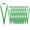 Green, variant on 24-pack Green Breakaway Lanyards for id Badges, Polyester Neck Straps for ID Cards, Keys, Office, School & Events