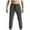 Dark Gray, variant on Mgmyaa Mens Jogger Pants Solid Color Running Pants Drawstring Elastic Waist Casual Pants