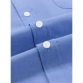 thumbnail image 6 of sogami Men's Casual Oxford Long Sleeve Shirt Button Down Collar Cotton Shirt, 6 of 7