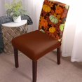 thumbnail image 2 of Thanksgiving 4Pcs Dining Chair Covers Slipcover,Autumn Orange Green Pumpkins Stretch Chair Cover Protector,Fall Maple Leaves Watercolor Washable Chair Protector for Holiday Party Dining Room Hotel, 2 of 7