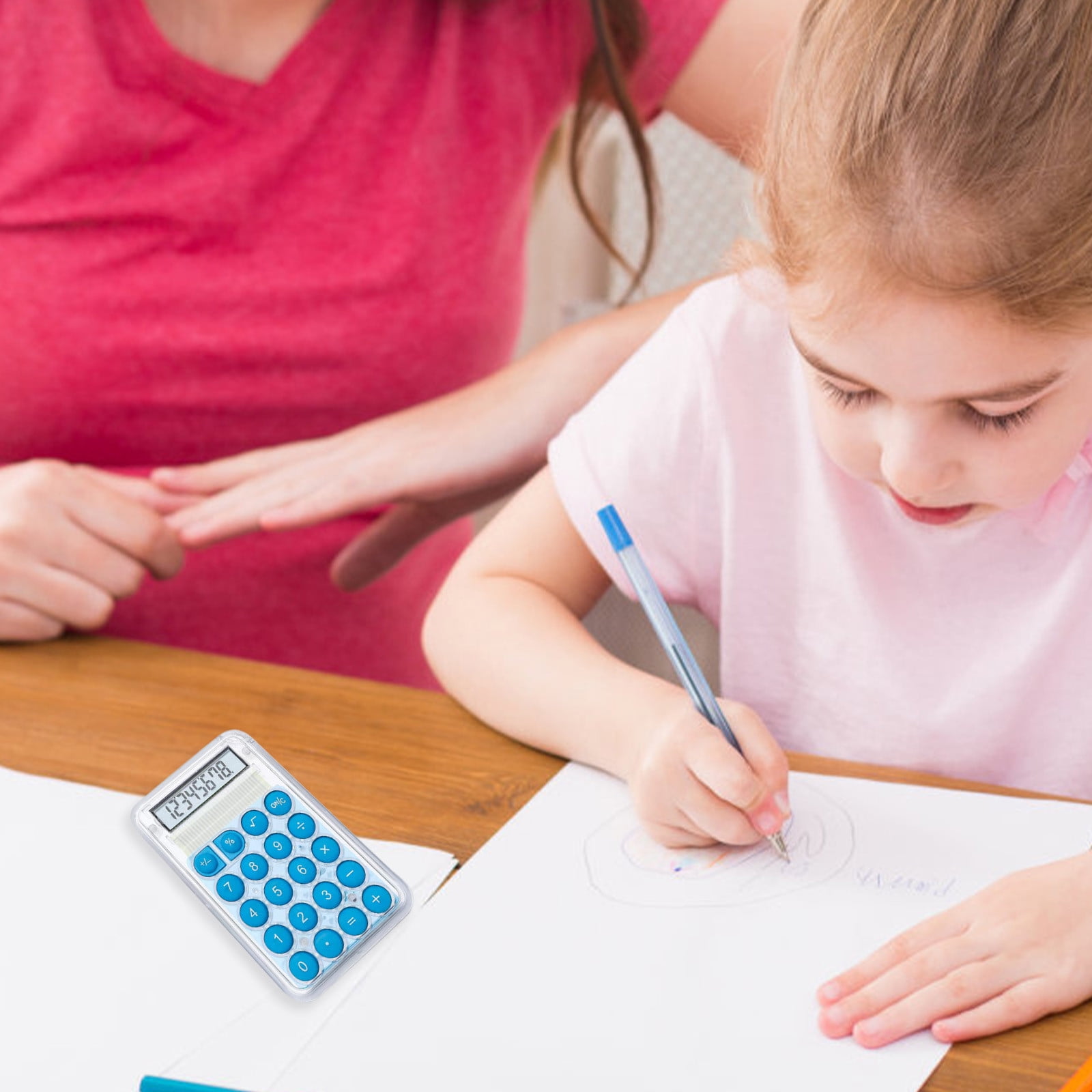 Basic 4 Function Calculator for Students and Office: Small, Portable, and Easy-to-use - Suitable for School and Office Essentials