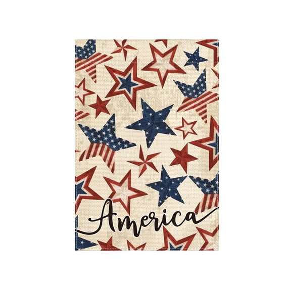 Patriotic Memorial Day Garden Flag 12x18 Inch Double Sided, 4th of July America USA Independence Day Welcome Small Yard Flag, Summer Holiday Seasonal Farmhouse Outdoor Decoration
